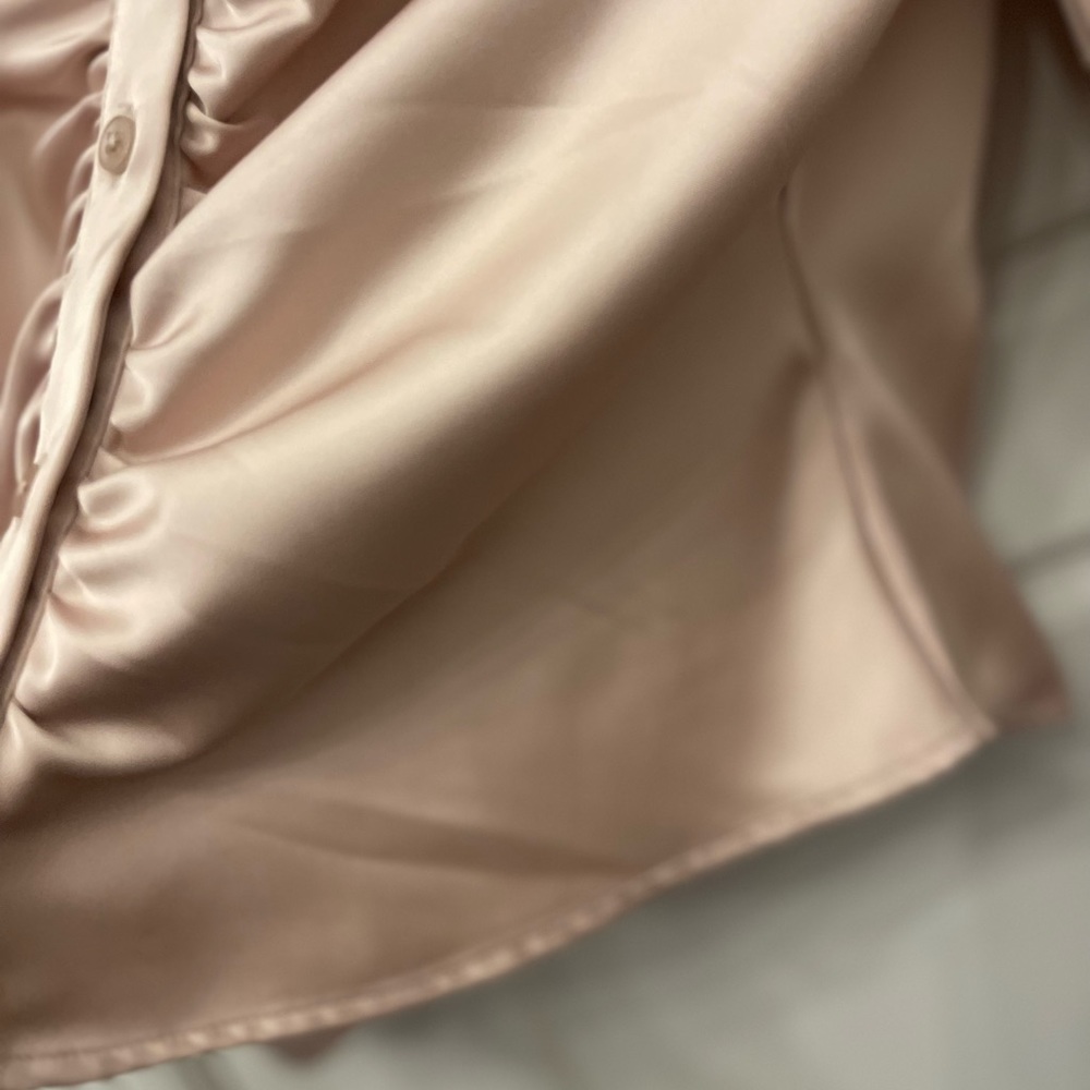 Rachel Zoe NWT Woman’s Champagne Dressy Blouse-Top / Blouse Size: Medium - Picture 6 of 11